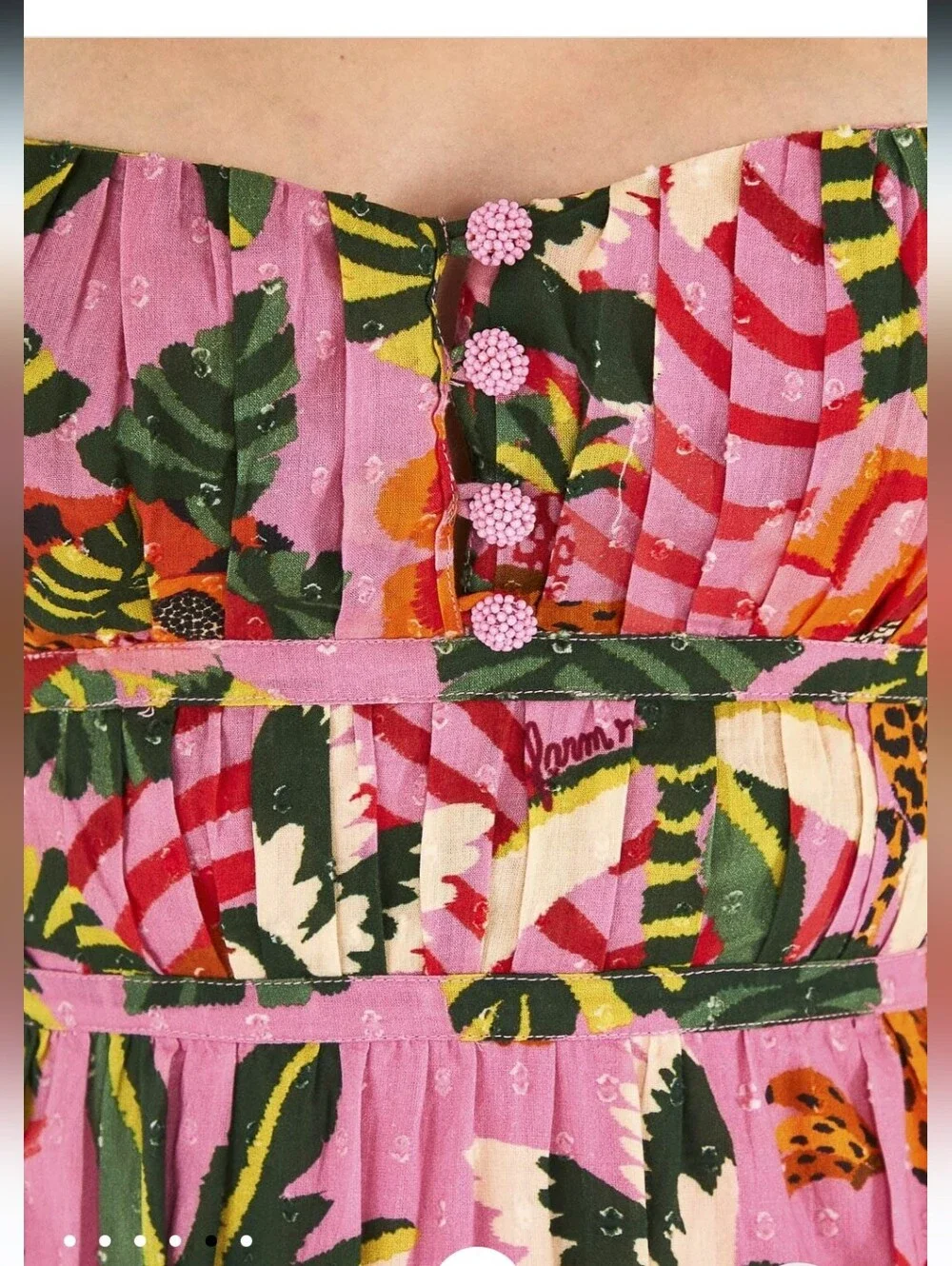 Farm Rio Pink Leopard Forest Mididress